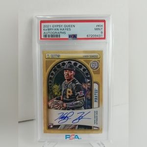 2021 Ke'Bryan Hayes RC Auto Topps Gypsy Queen - PSA 9 MINT